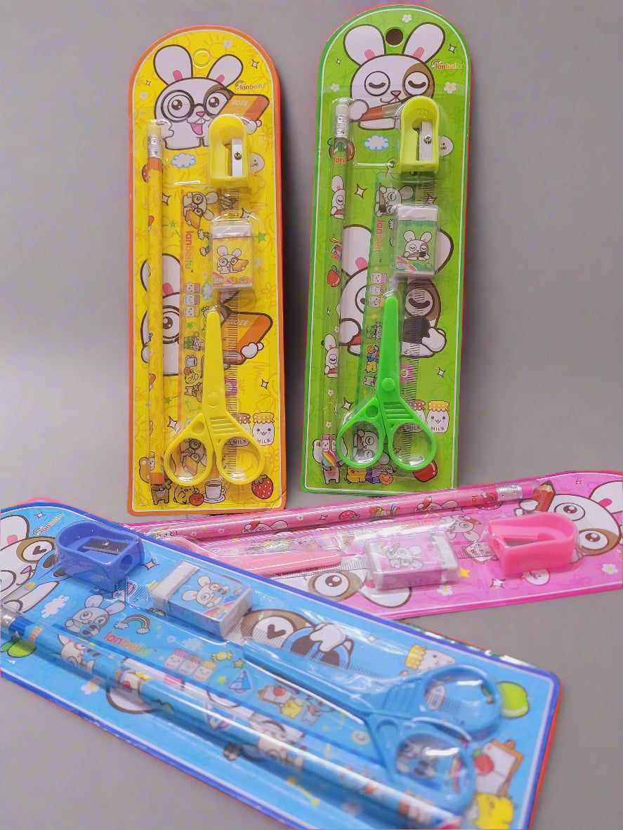 Pack of 6 Rabbit Stationery Sets