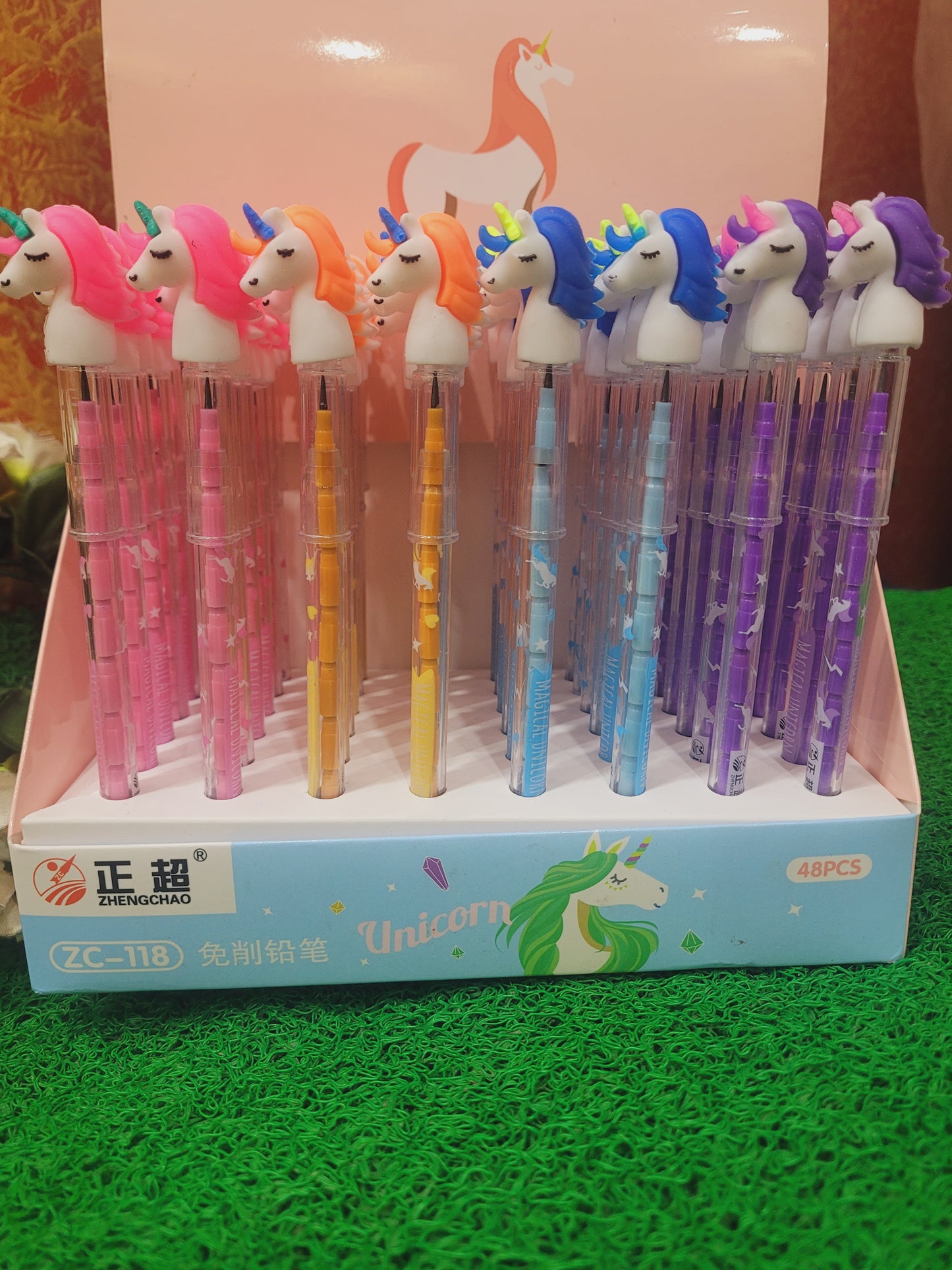 Pack of 6 Unicorn Bullet Pencil