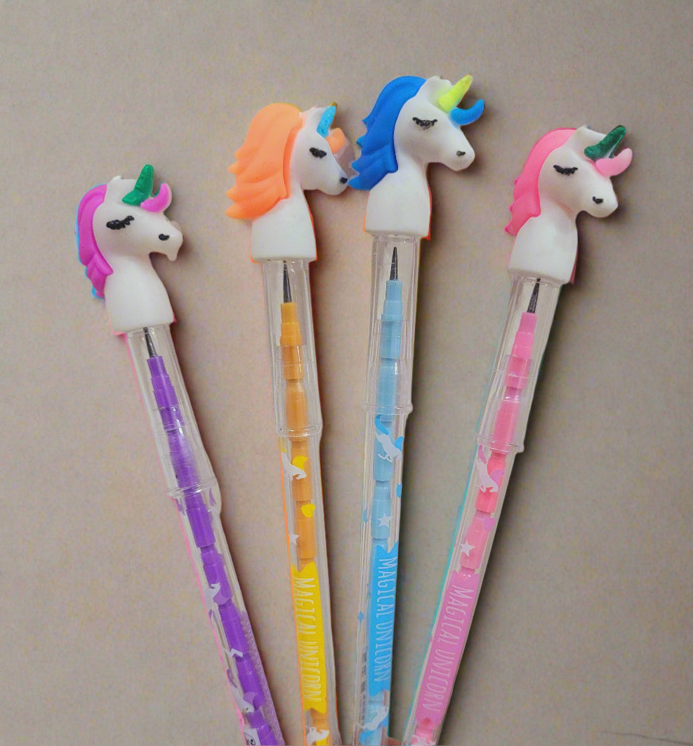 Pack of 6 Unicorn Bullet Pencil