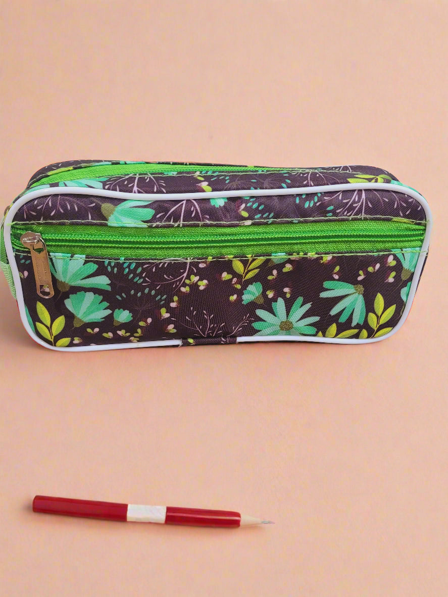 Flower Themed Stationery/Multi-utility Pouch