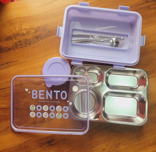Bento Stainless Steel Lunch Box- 850ML+150ML