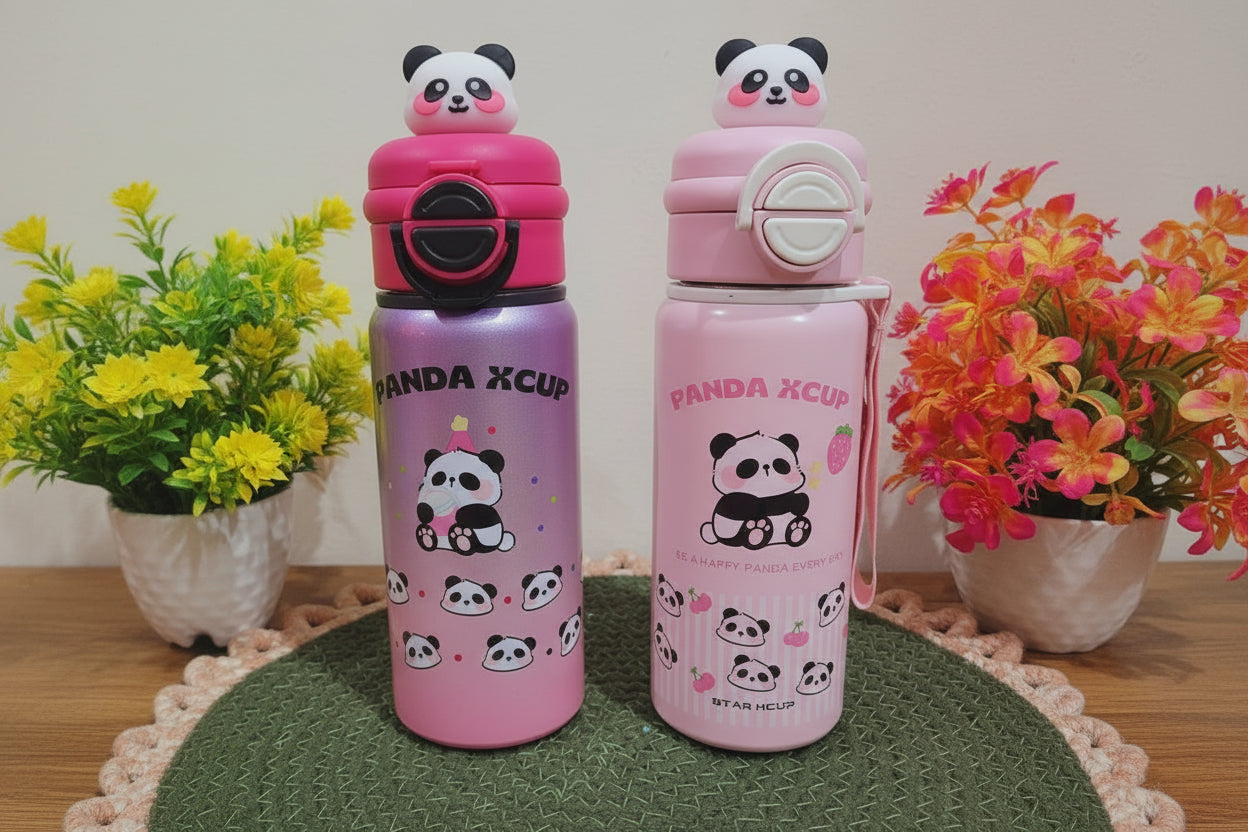 Panda 2in1 Steel Sipper-600 ML