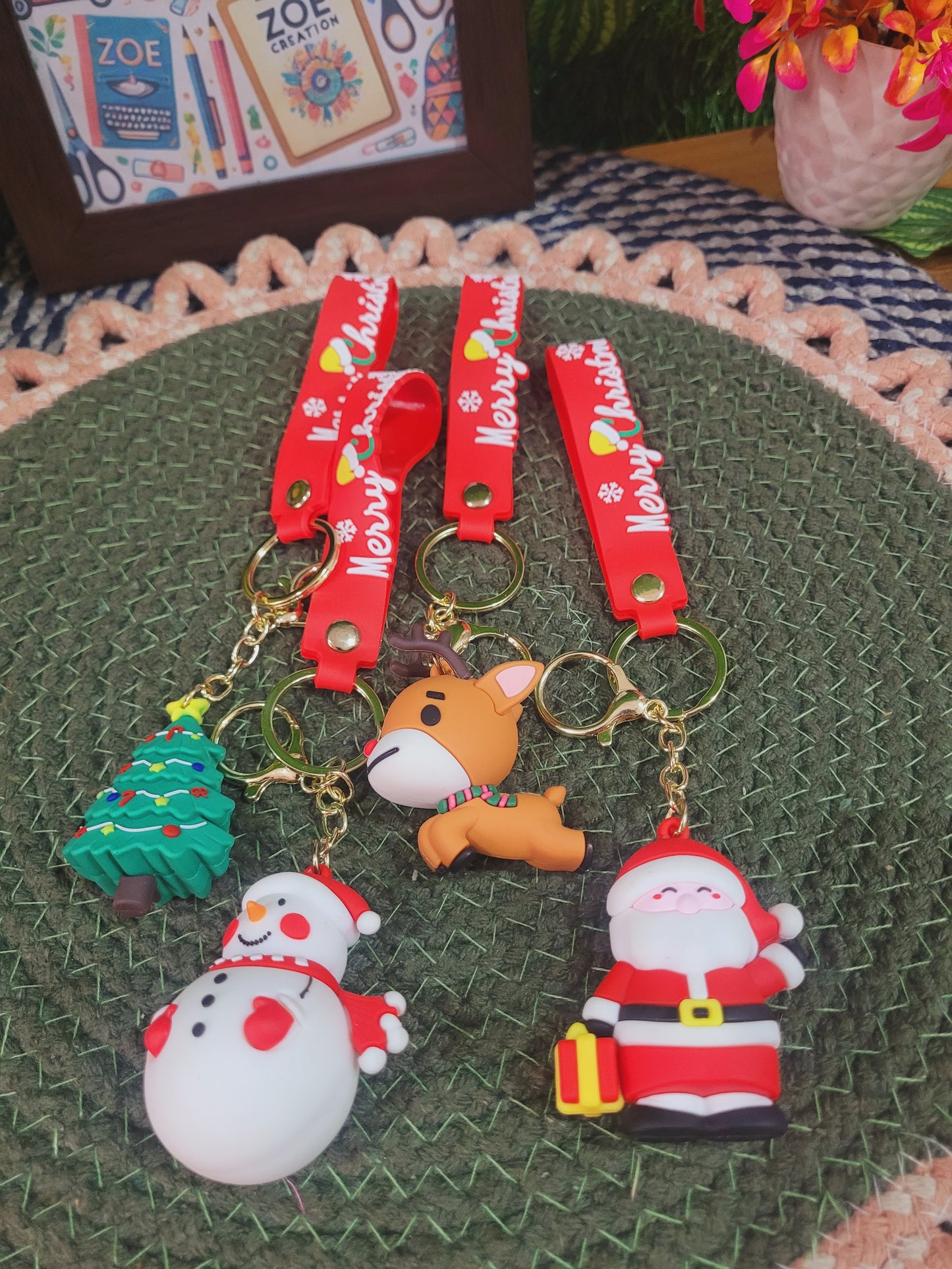 Christmas Themed Keychain