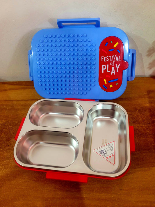 Lego Stainless Steel Lunch Box-3 Grid 600ML