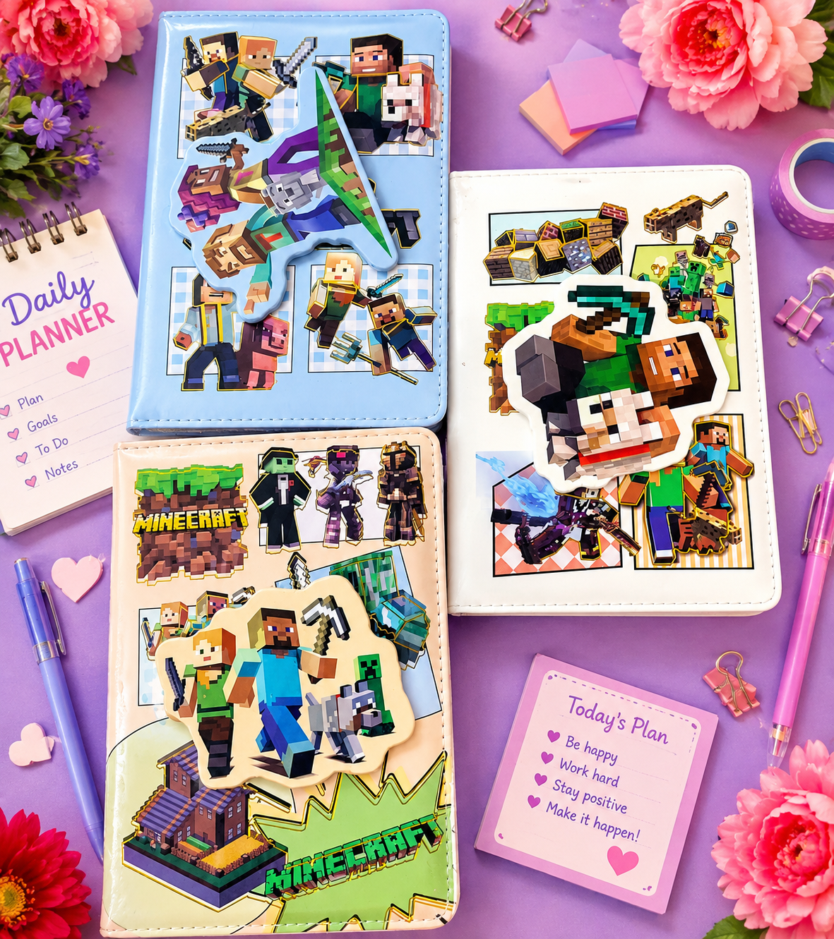 For Minecraft Maniacs-Minecraft Daily Planner Diary For Kids