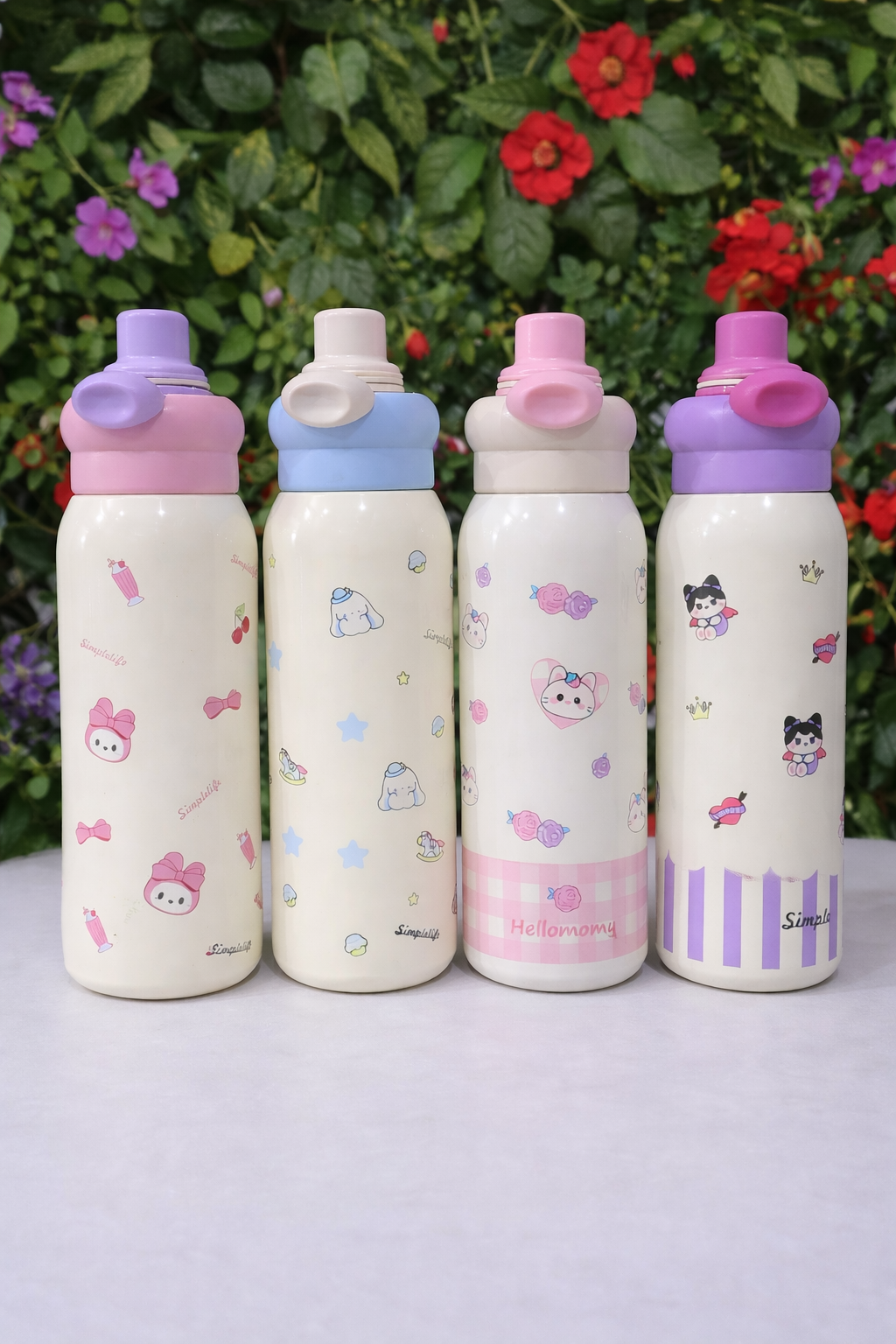 Kawaii Dual Stainless Steel Vacuum Cup Sipper/Water Bottle