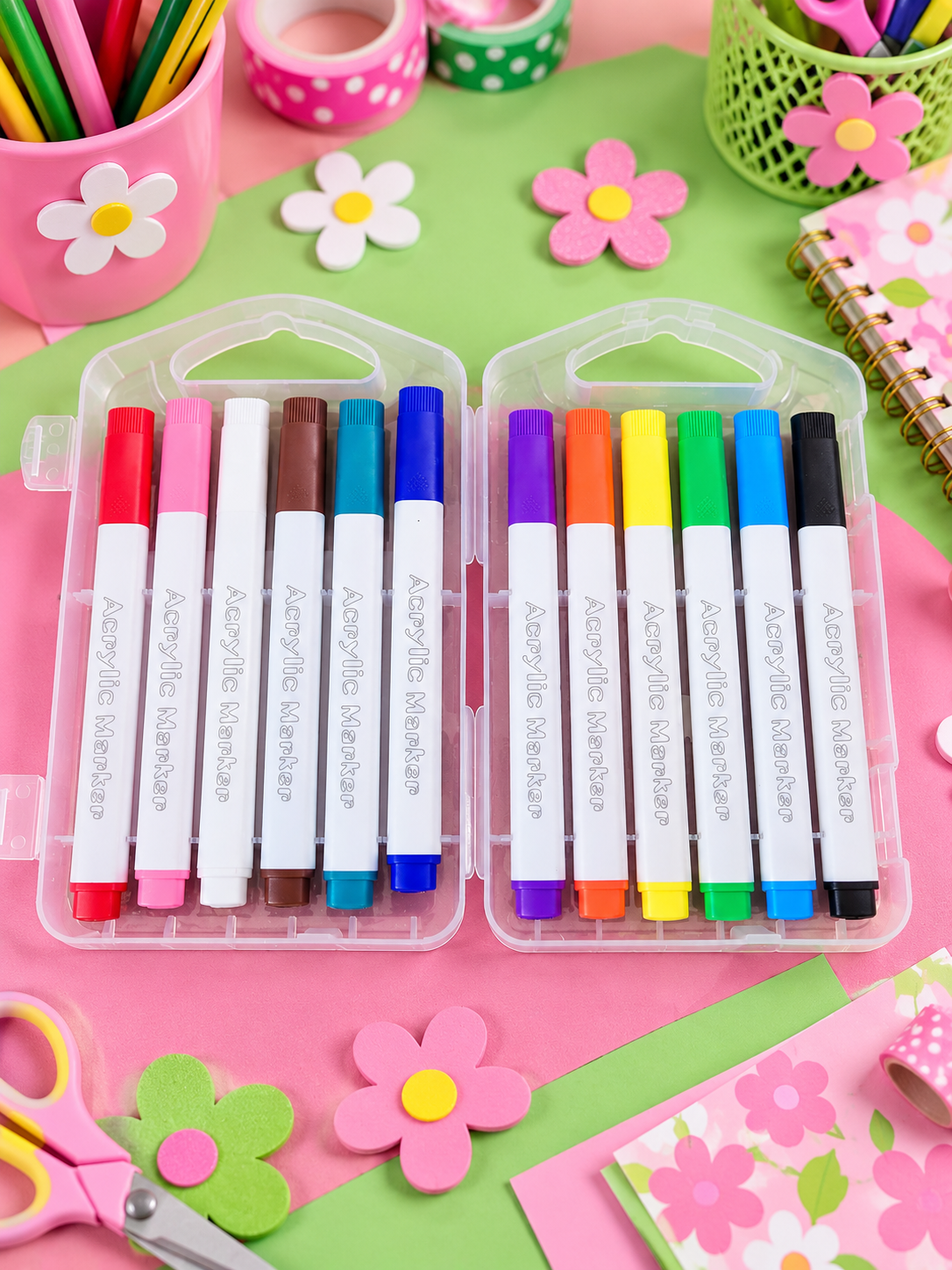 Acrylic Marker- Set of 12