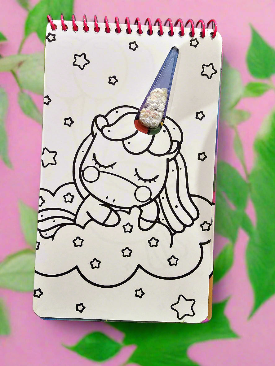 Unicorn Coloring Book With Stickers