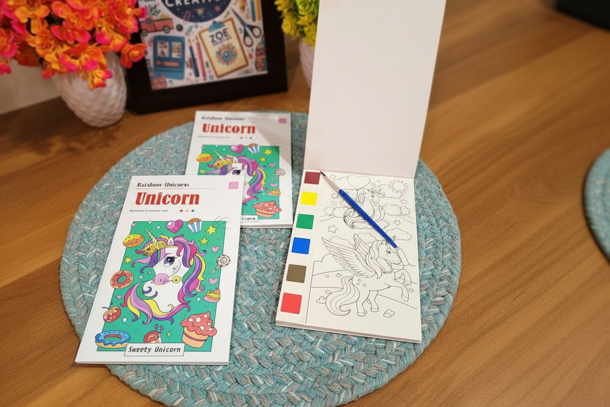 Unicorn Water Colouring Booklet