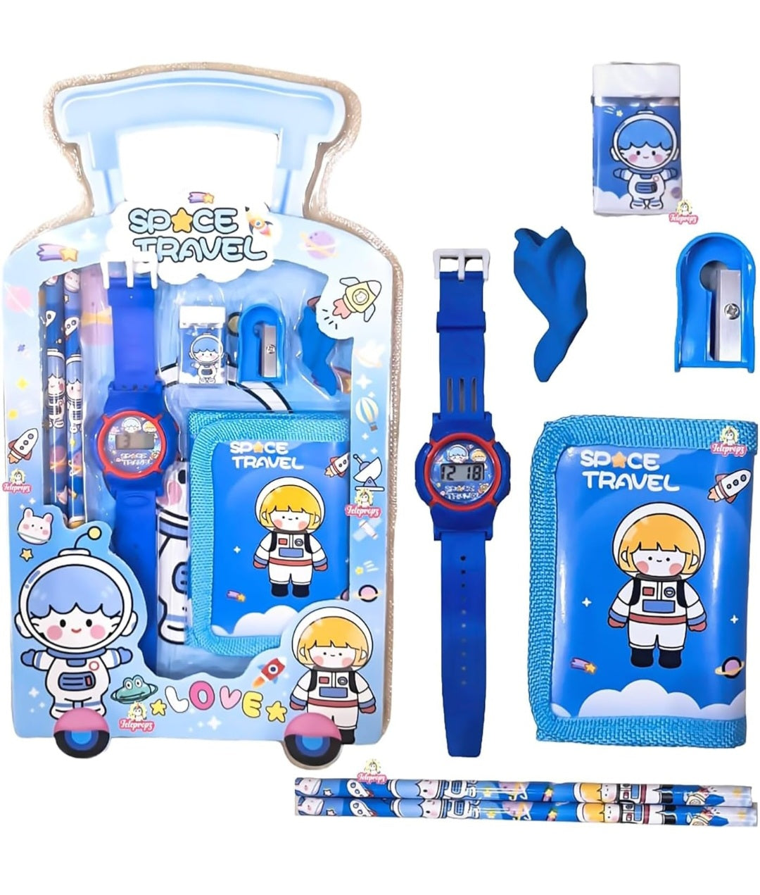 Stationery Gift Set With Watch And Wallet