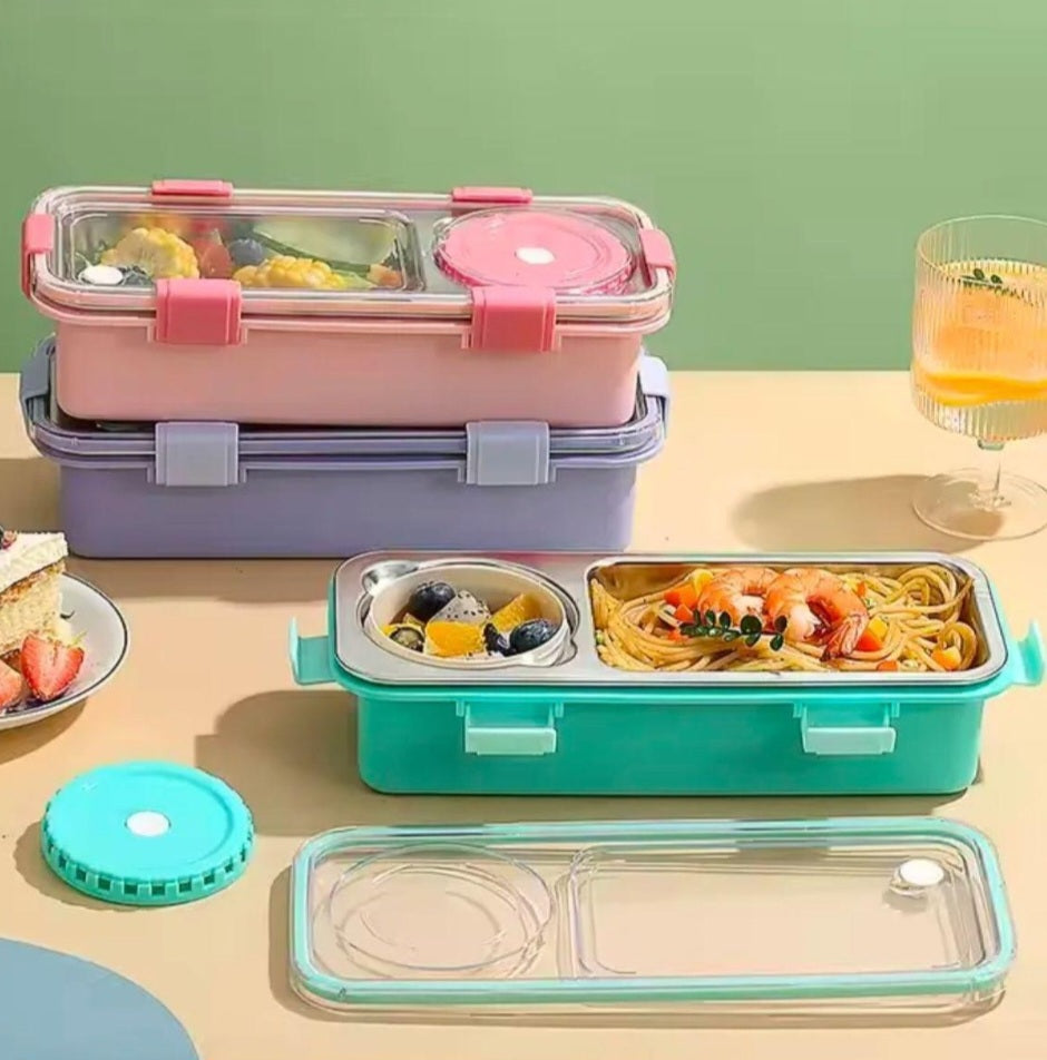 Sleek Lunch Box- Stainless Steel