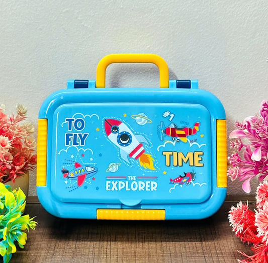 Bento Stainless Steel Lunch Box-3 Grid (650ML+80ML)