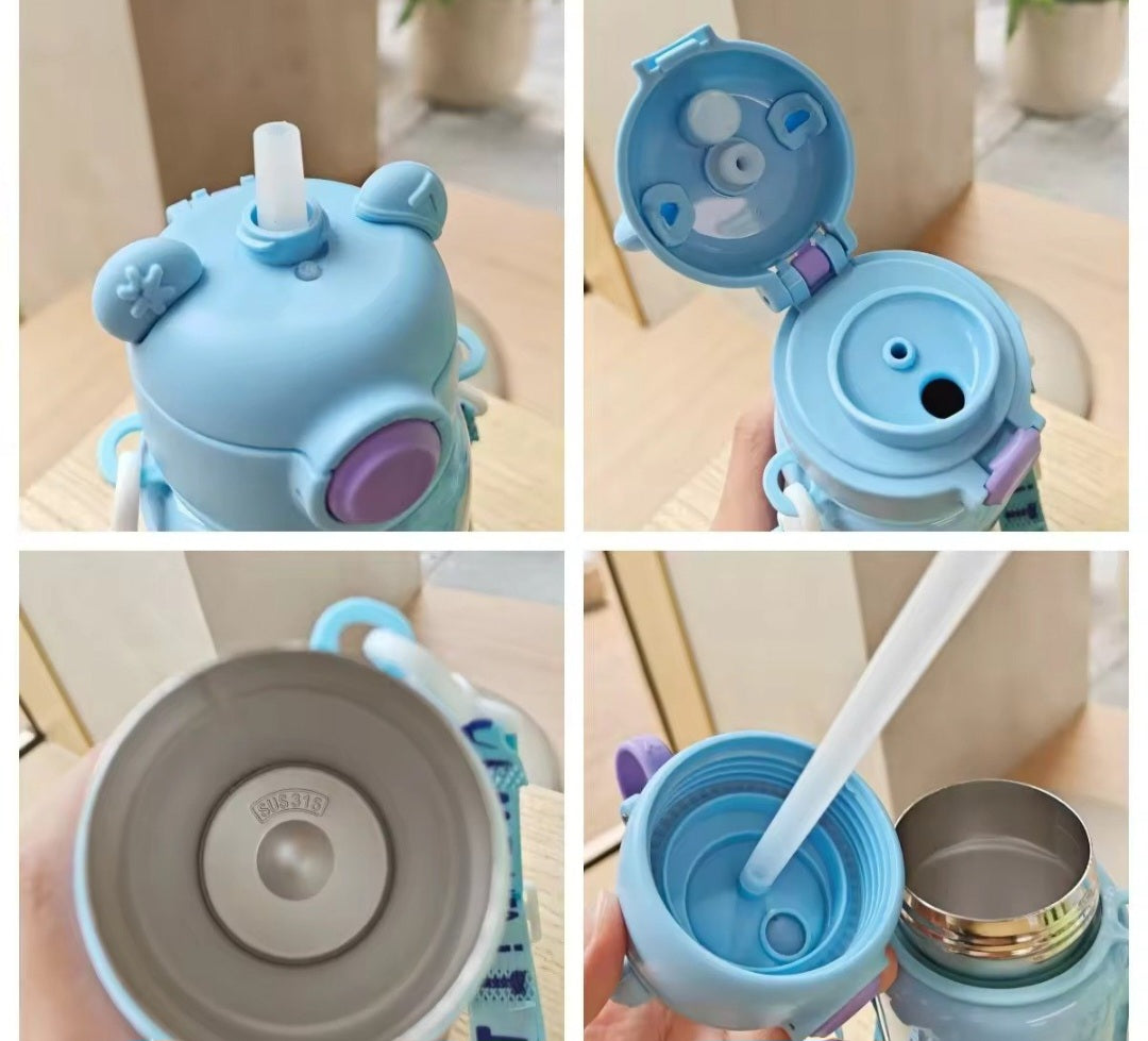 Beautiful Gummy Bear Stainless Steel Dual Water Sipper/Bottle For Kids