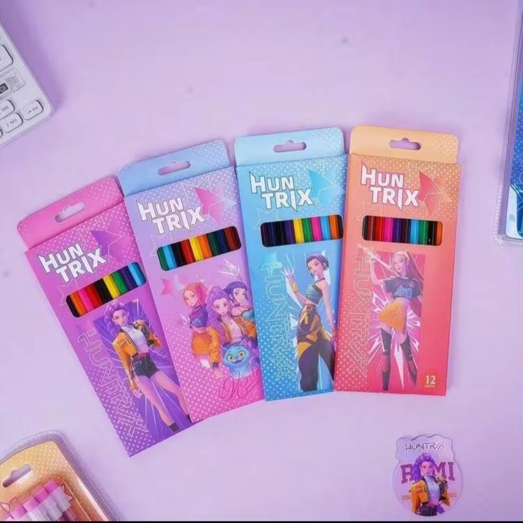 K-POP Demon Hunters Theme Pencil Colours