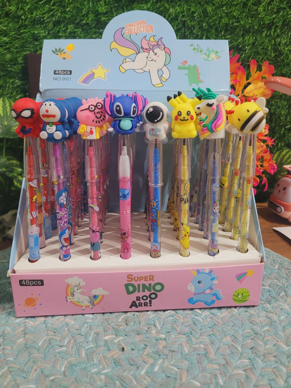 Pack of 6 Colourful Bullet Pencils
