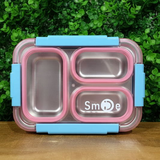 Stainless Steel Lunch Box- 3 Grid