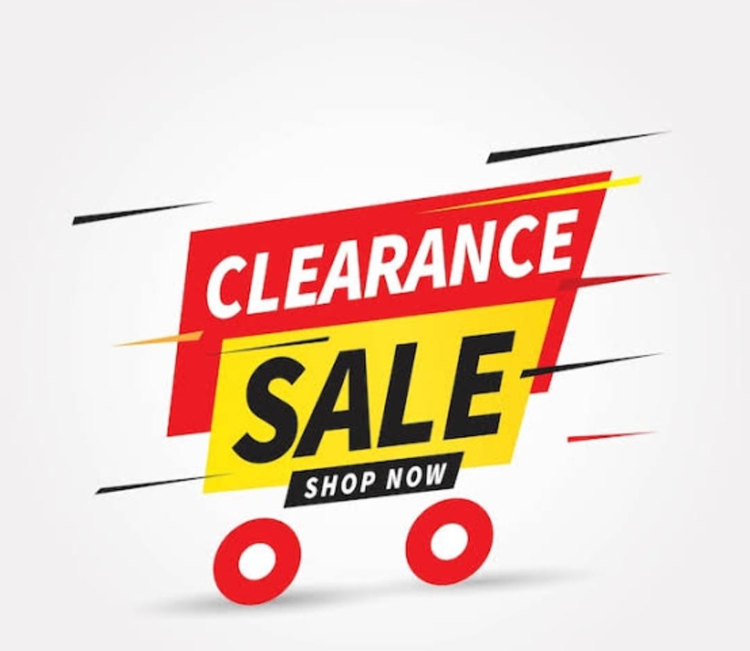 STOCK CLEARANCE SALE!!