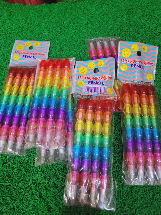 Rainbow Bullet Pencils