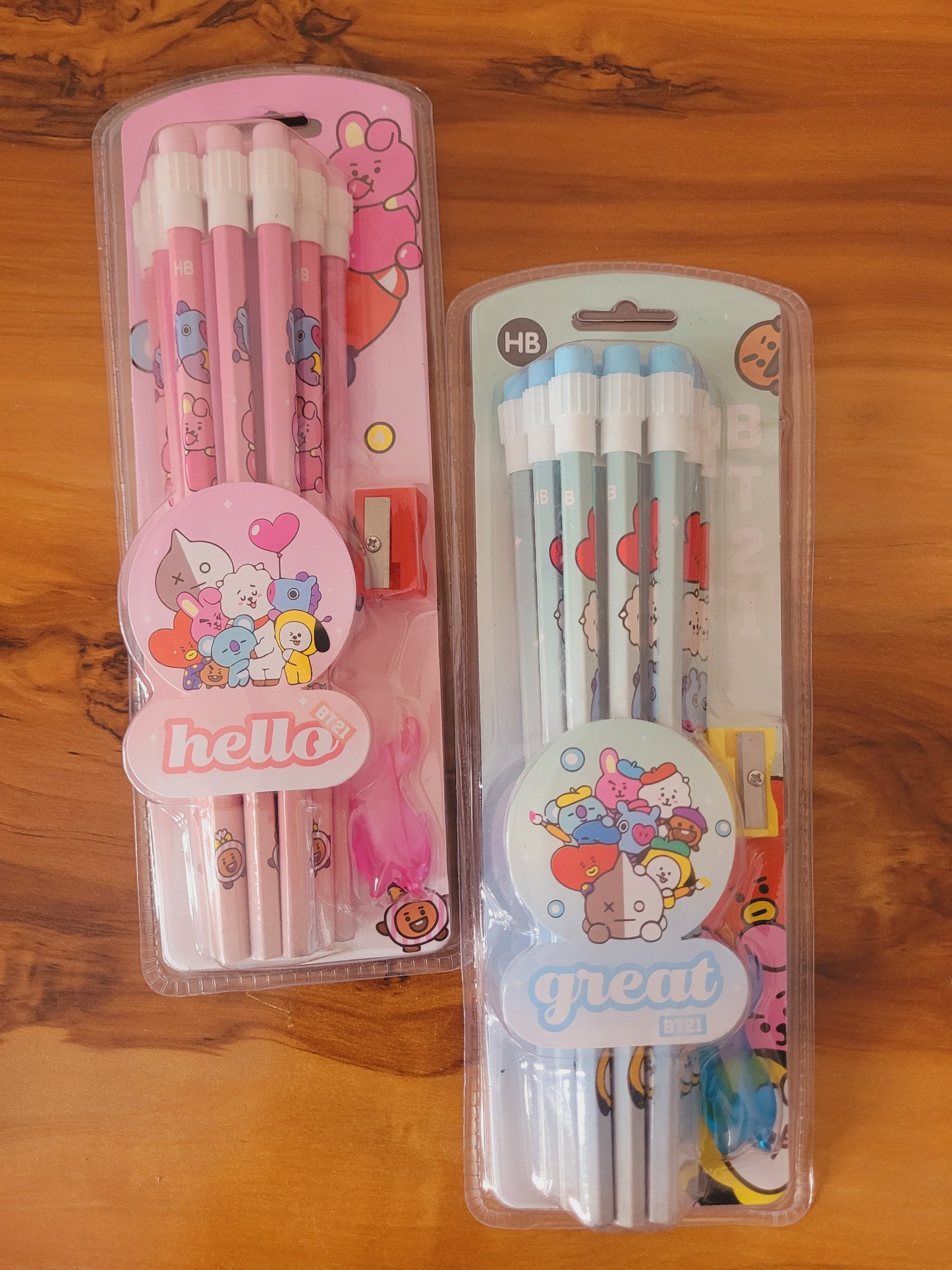 BT21 Pencils Set