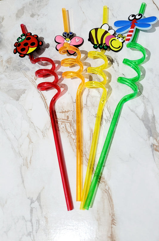 Pack of 4 Funky Straws