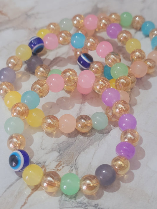 Evil Eye Beads Bracelet