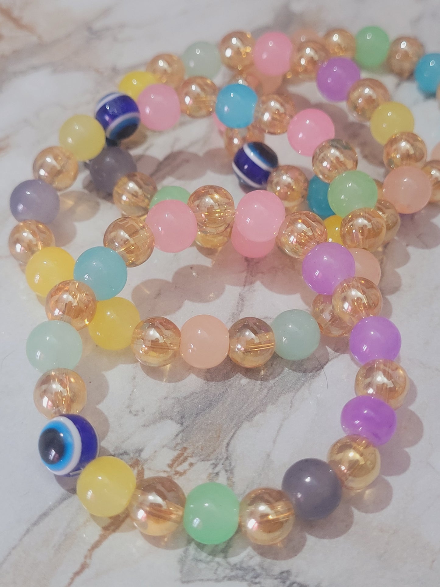 Evil Eye Beads Bracelet