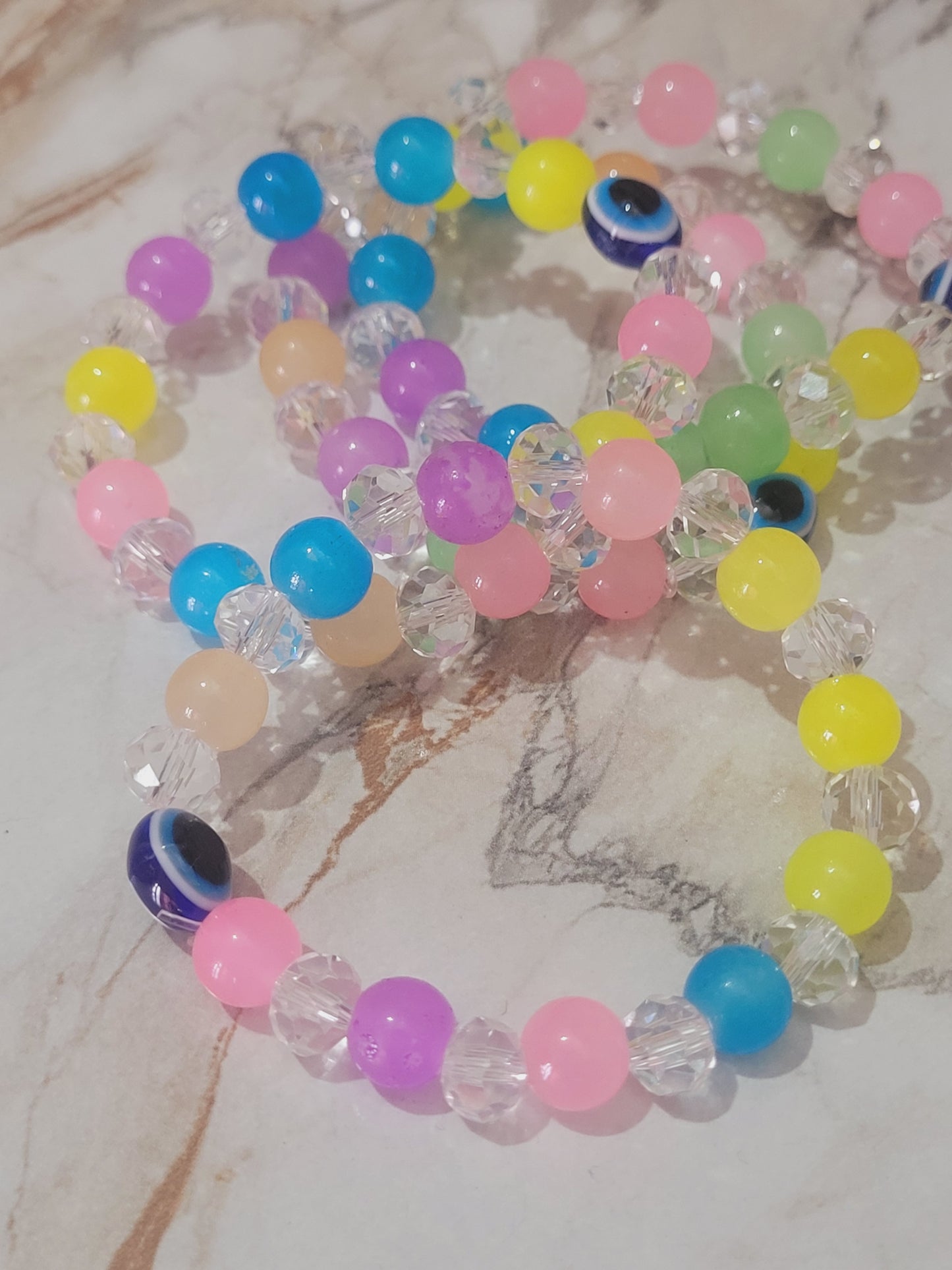 Evil Eye Beads Bracelet