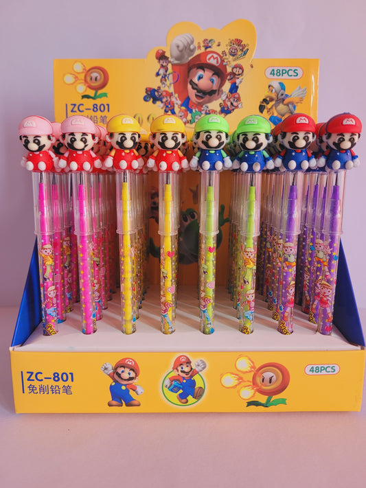 Pack of 4 Mario Bullet Pencils