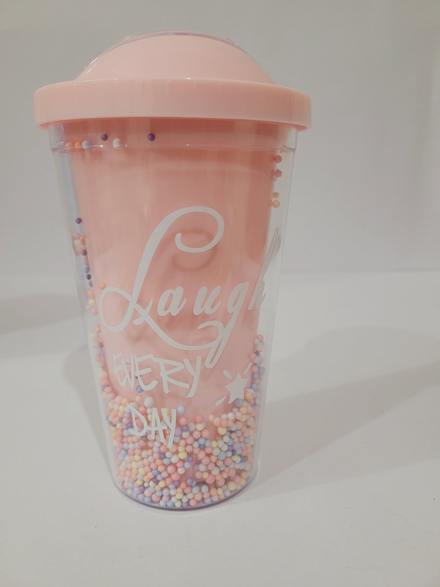 Laugh Everyday Confetti Sipper