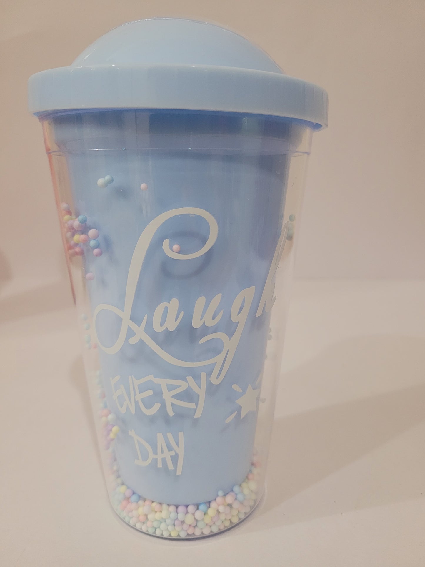 Laugh Everyday Confetti Sipper