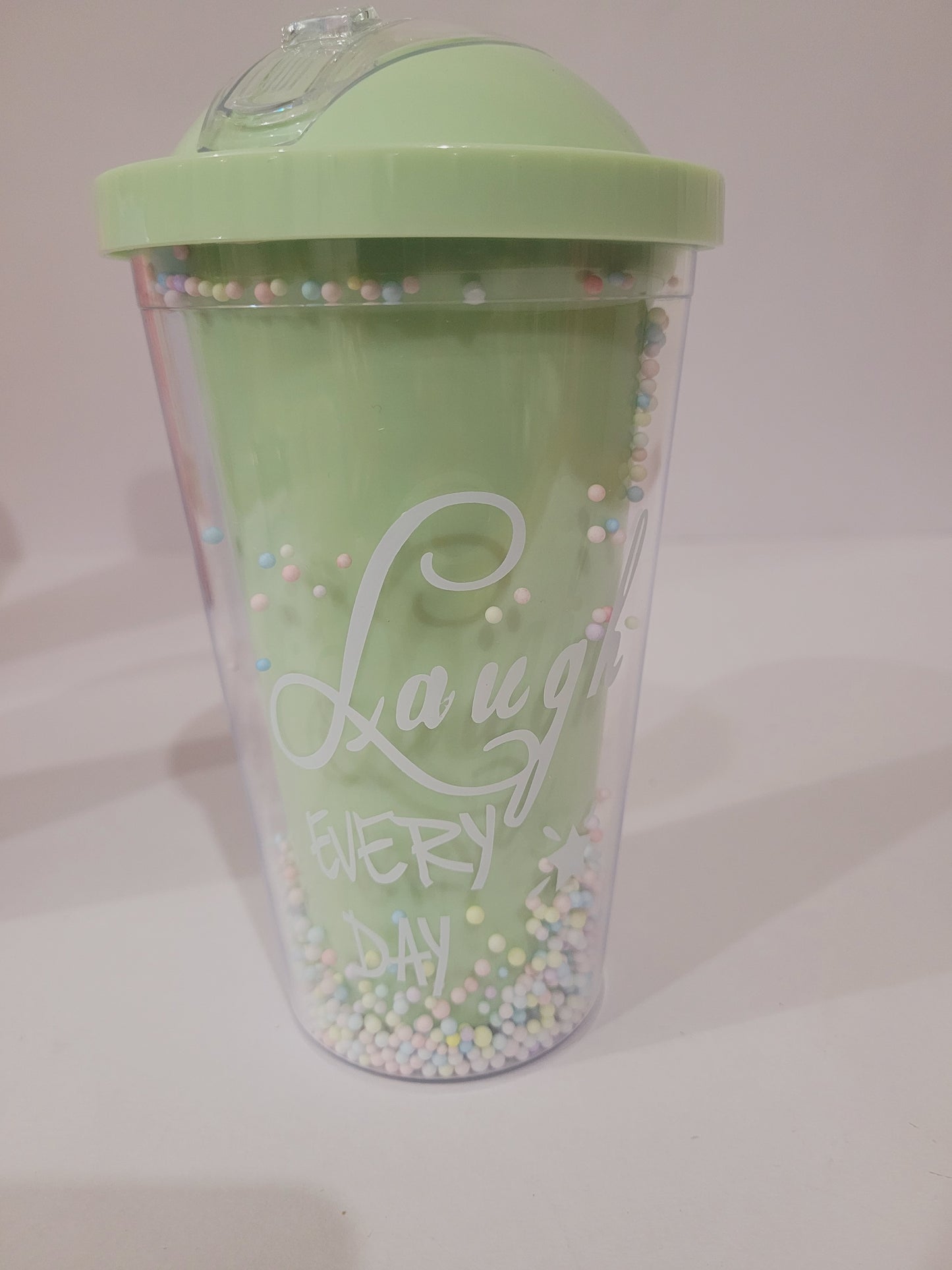 Laugh Everyday Confetti Sipper