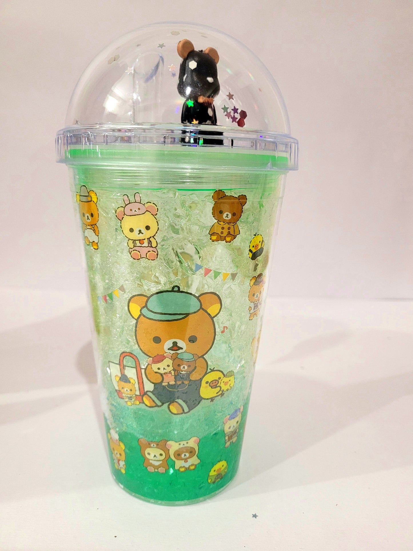 Teddy Bear Glass Sipper