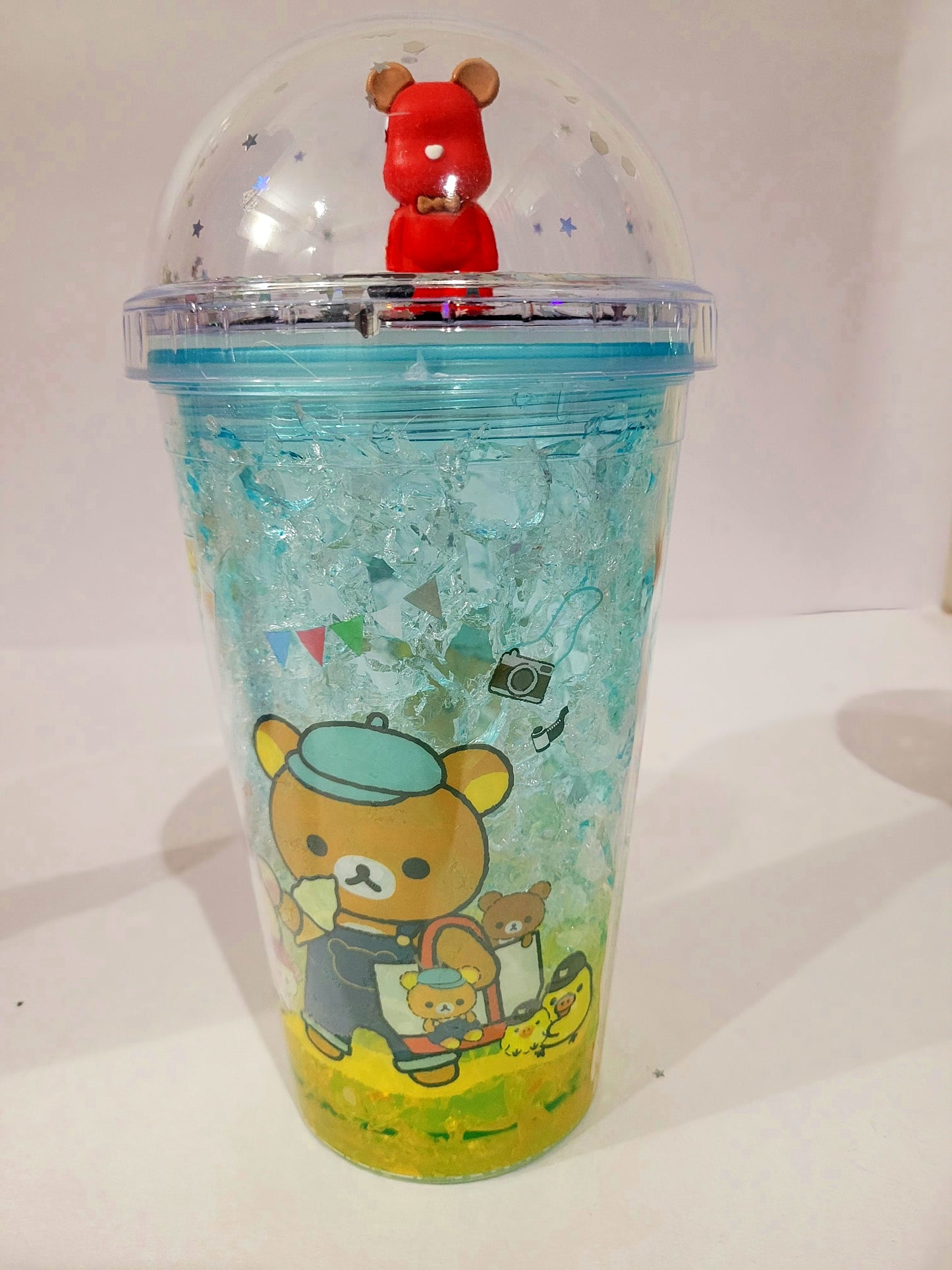 Teddy Bear Glass Sipper