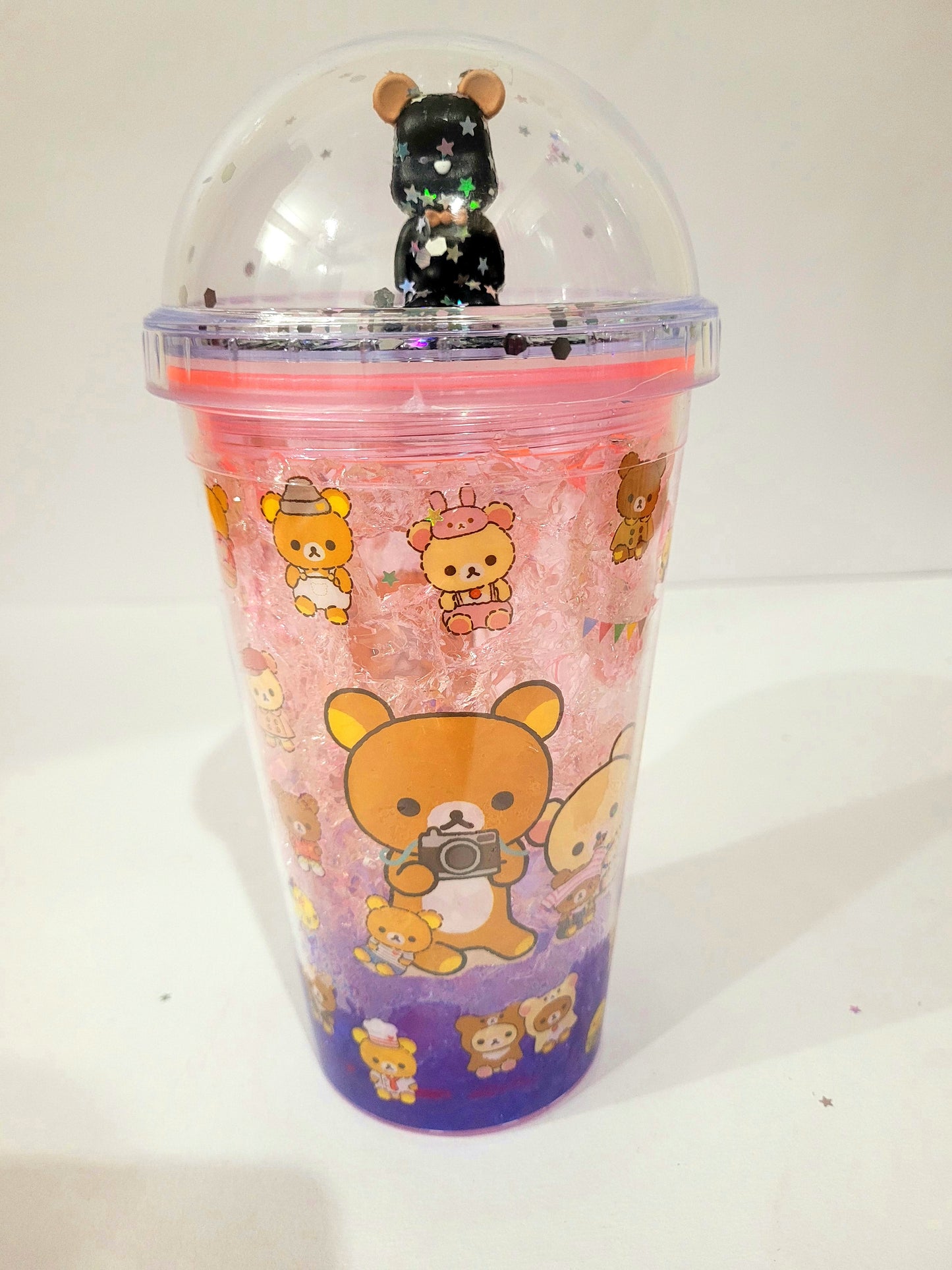 Teddy Bear Glass Sipper