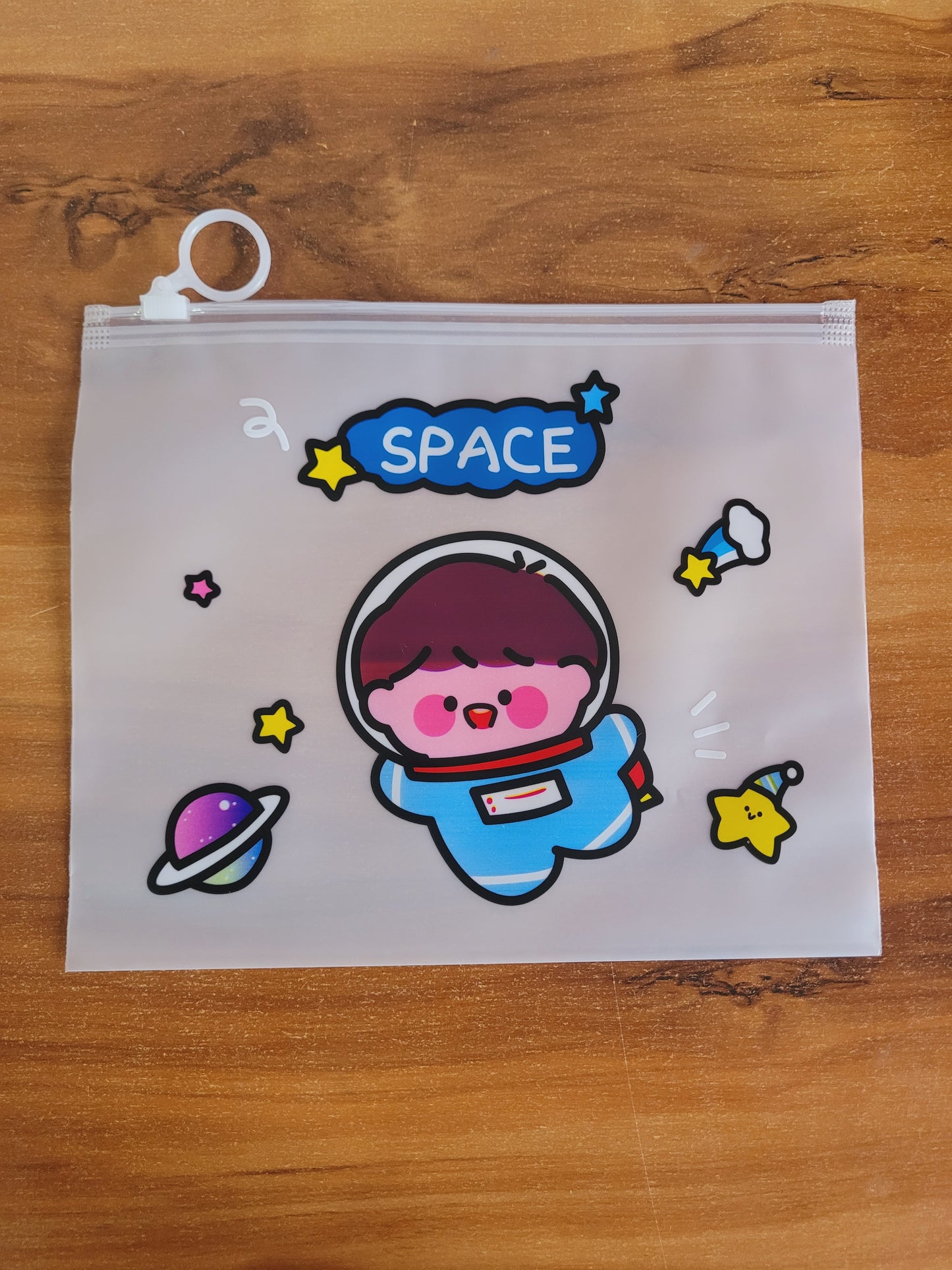 Space/Astronaut Transparent Pouch