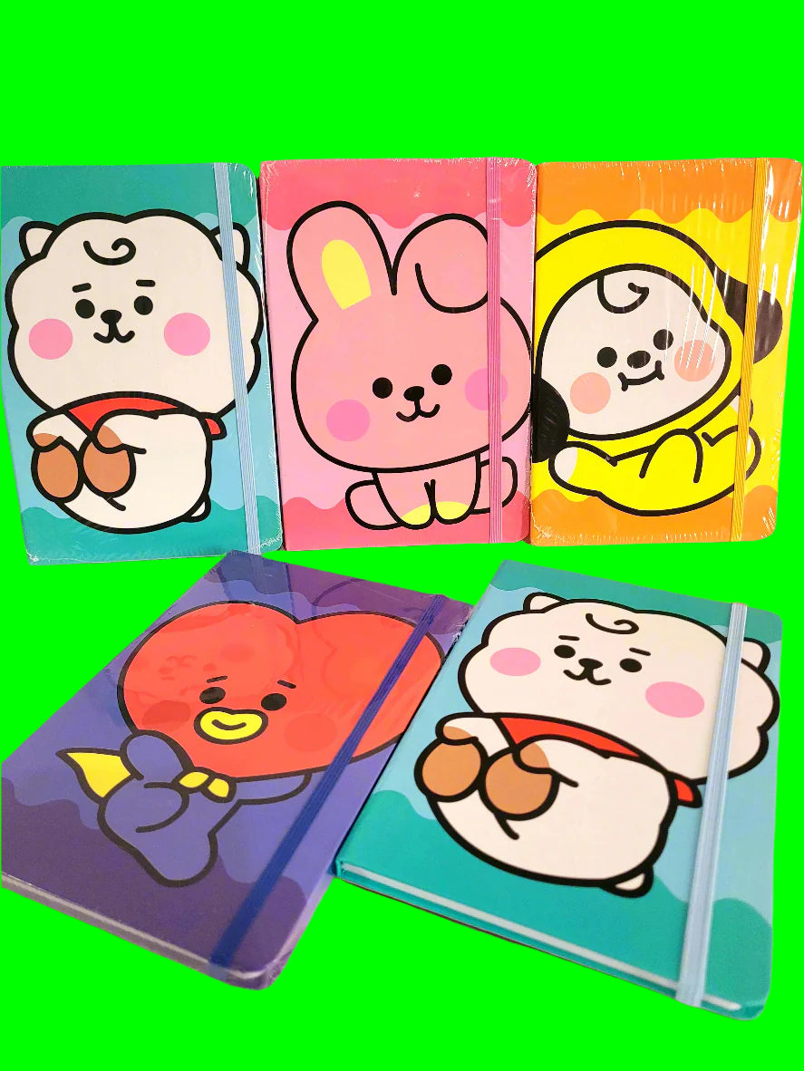 BT21 Diary with Elastic Strap