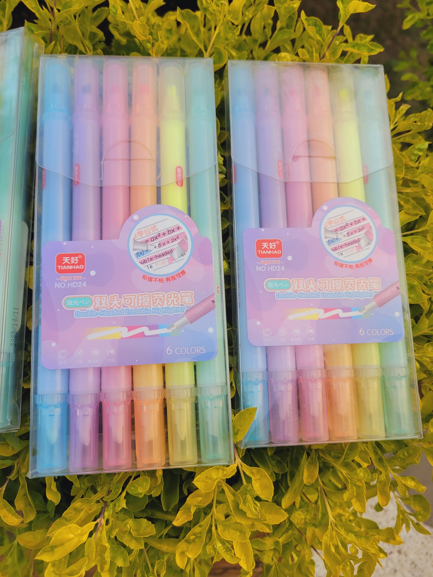 Pack Of 6 Erasable Highlighters