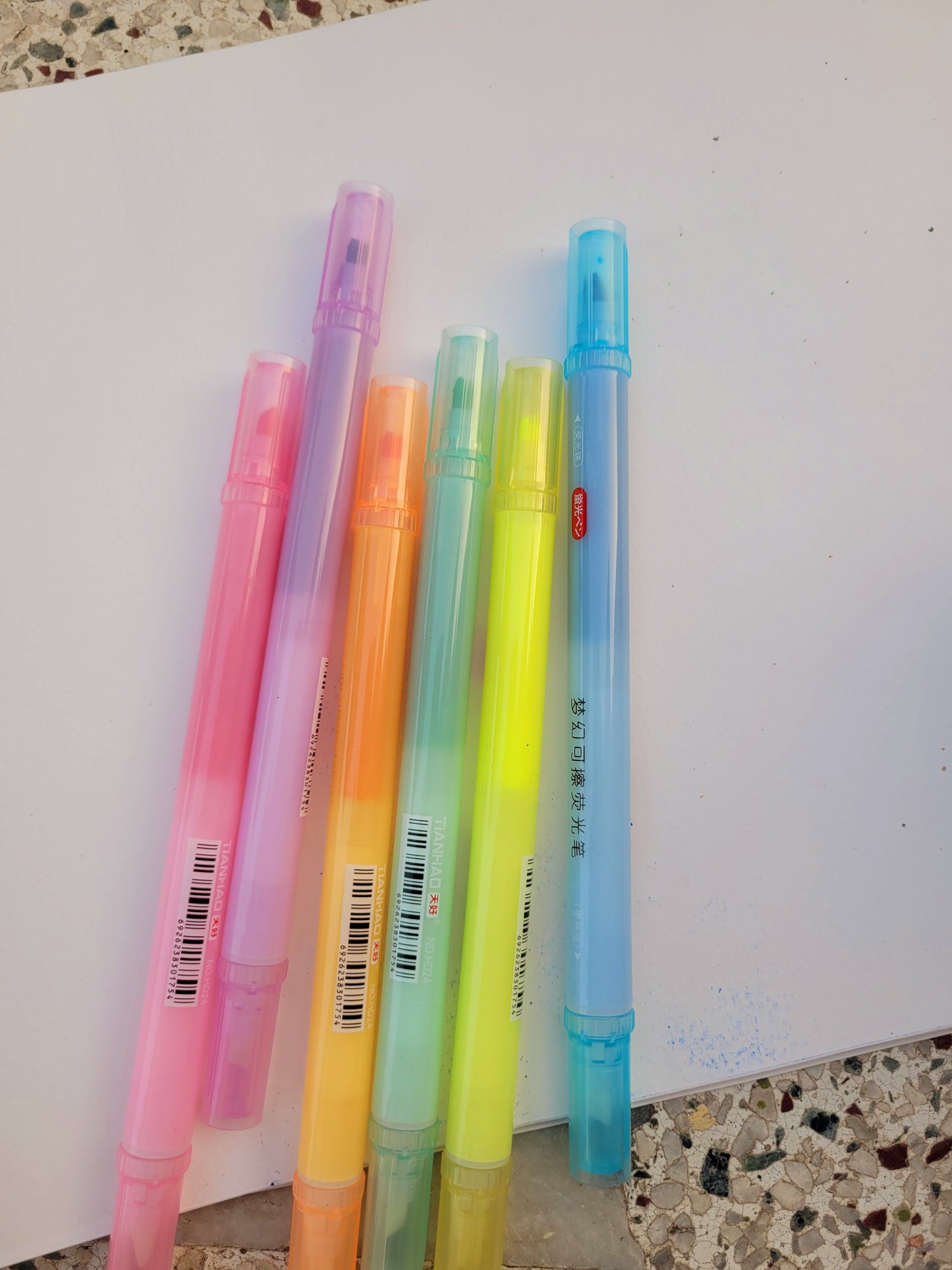 Pack Of 6 Erasable Highlighters