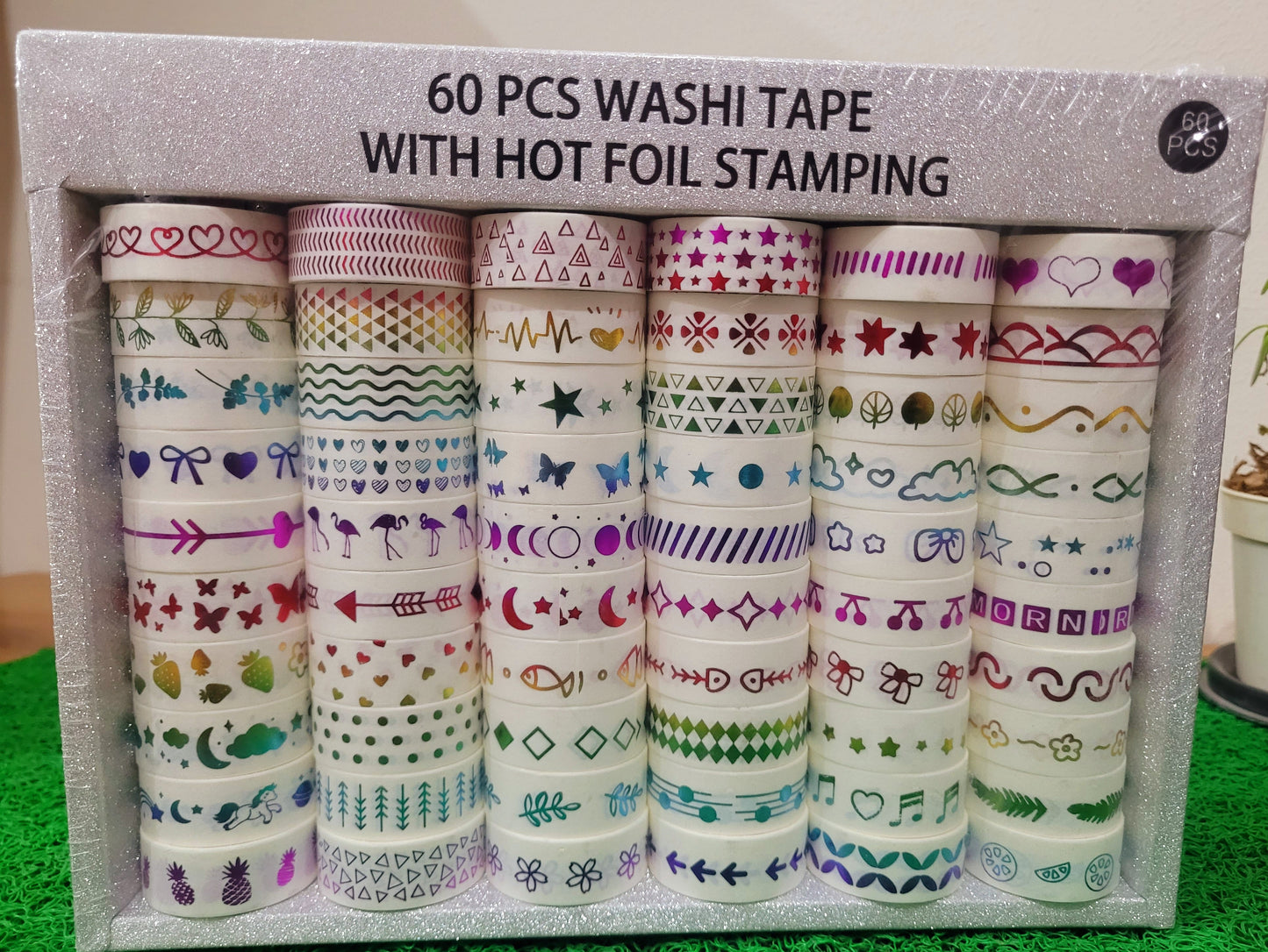 Washi Tape With Hot Foil Stamping Full Box