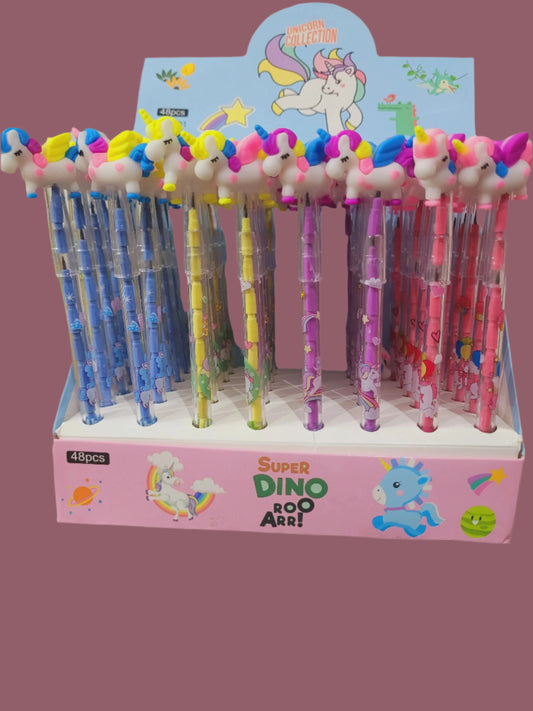 Pack of 6 Unicorn bullet pencils