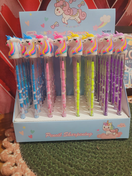 Pack Of 6 Unicorn Bullet Pencils