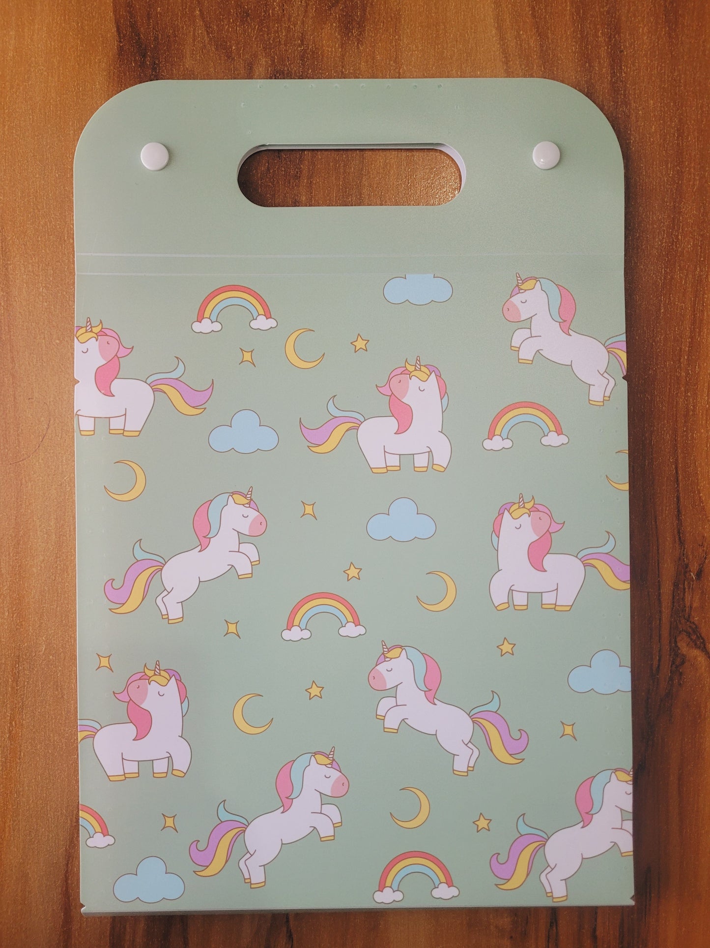 Unicorn File Folder With Button Lock And Handle