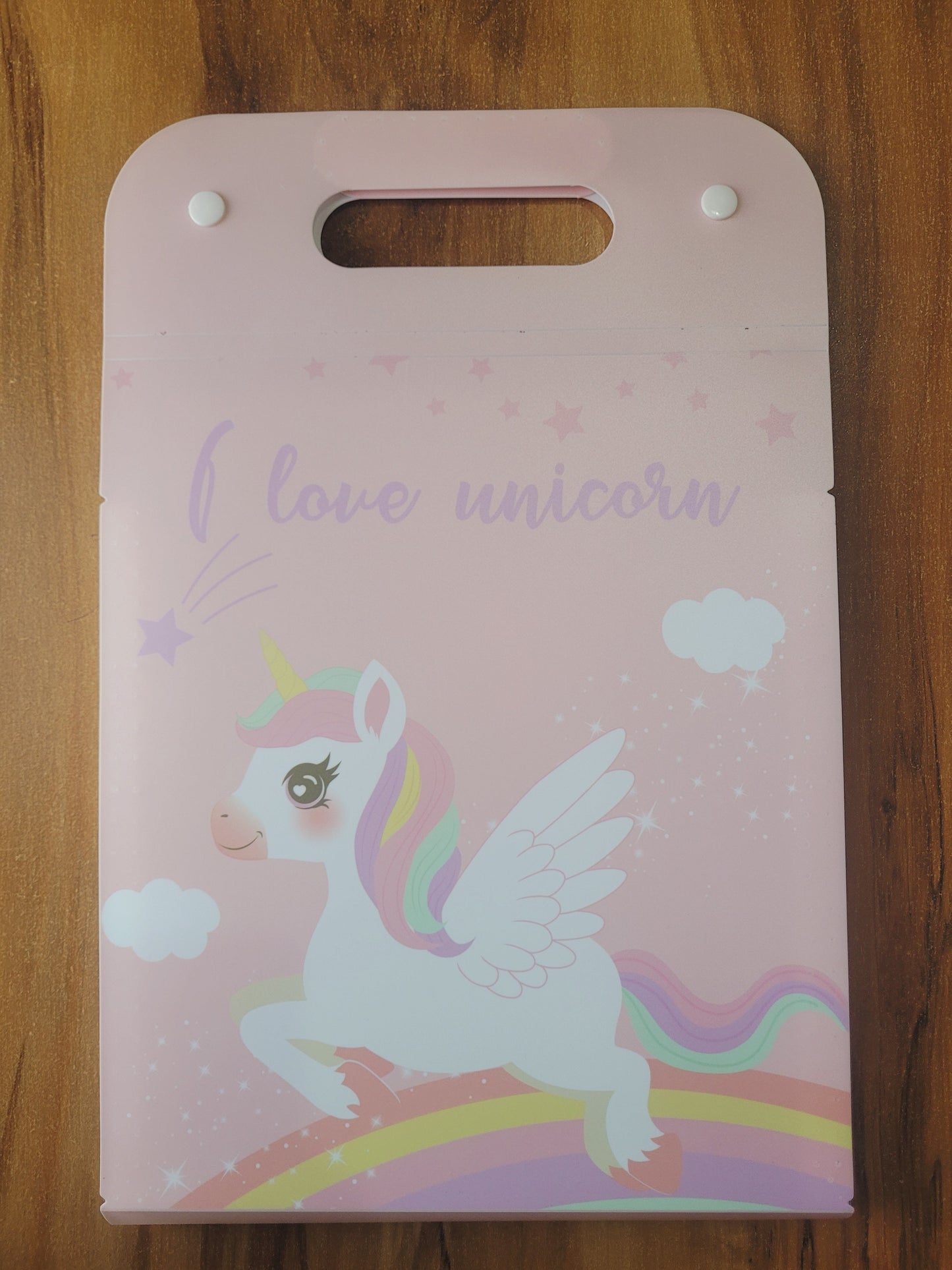 Unicorn File Folder With Button Lock And Handle