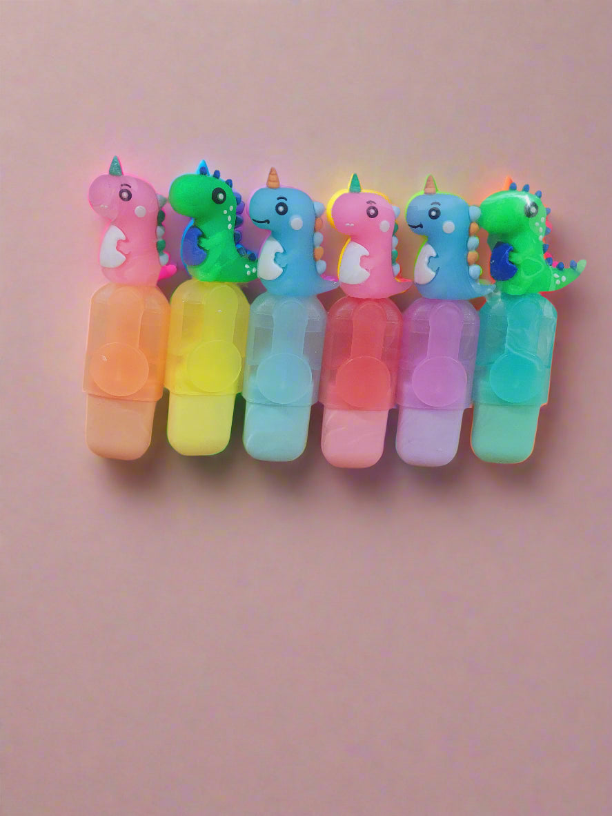 Dinosaur Highlighters-Pack of 6