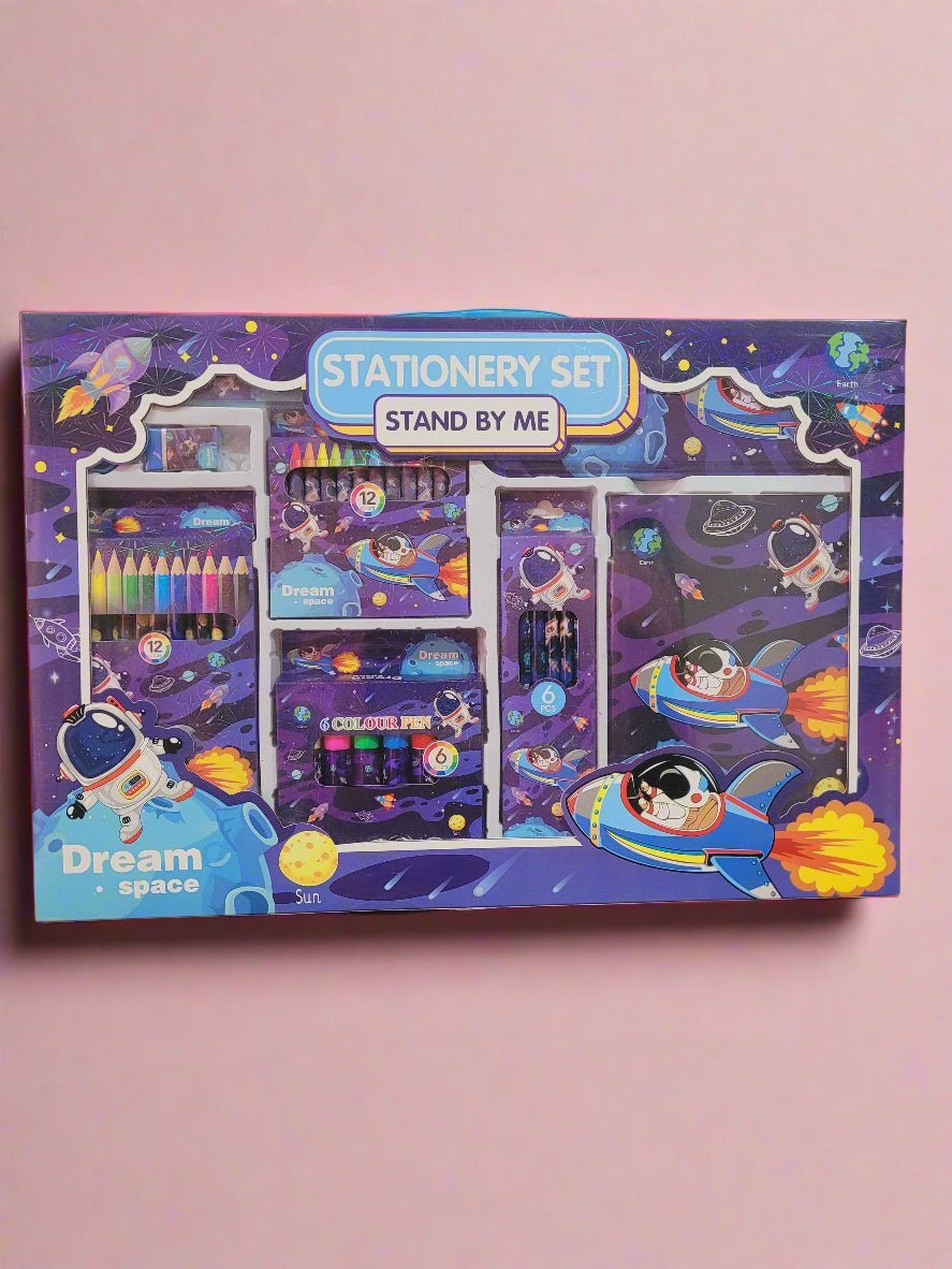 Dream Space All-in-One Stationery Gift Set For Kids-41 Pcs