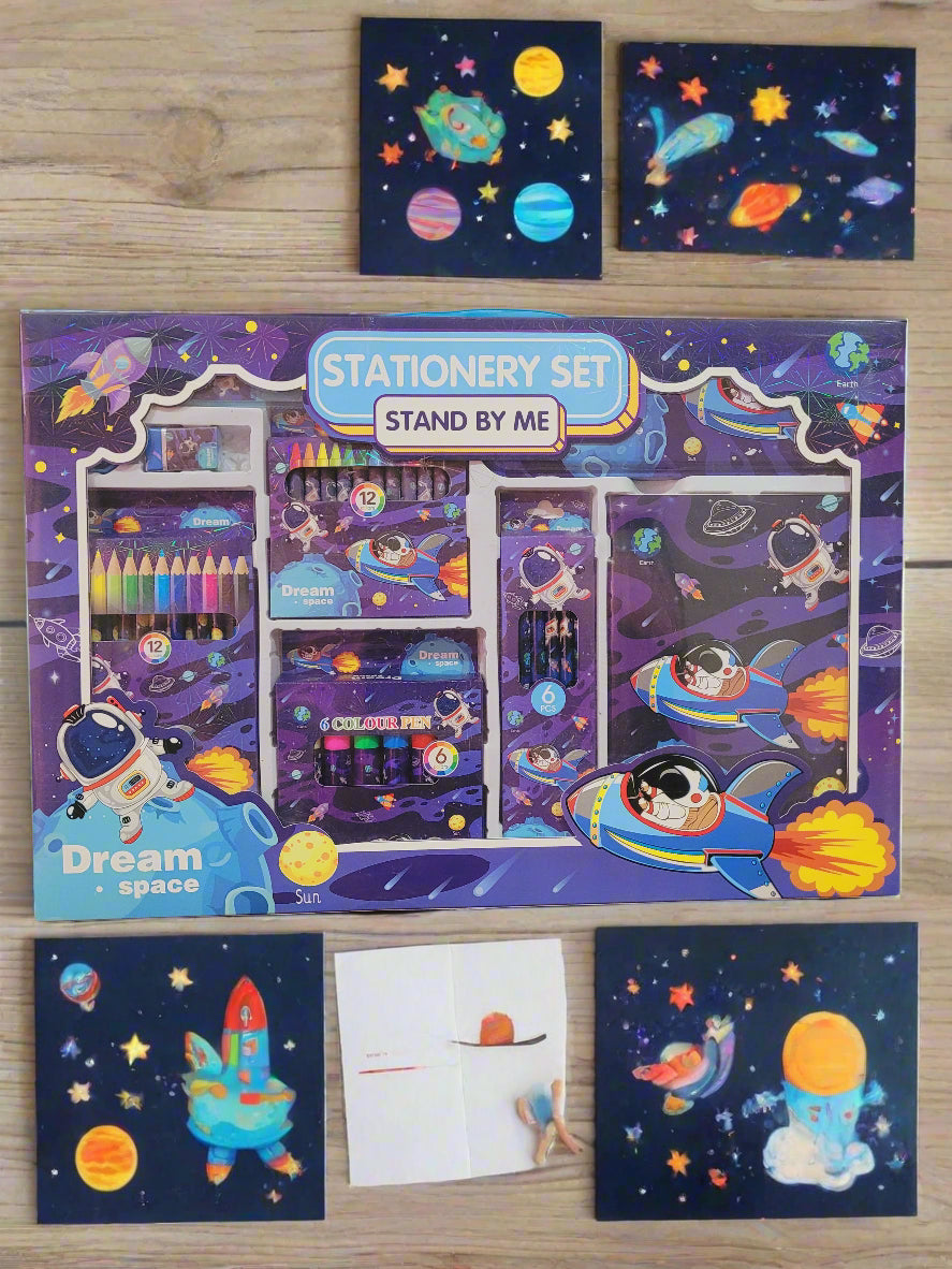 Dream Space All-in-One Stationery Gift Set For Kids-41 Pcs