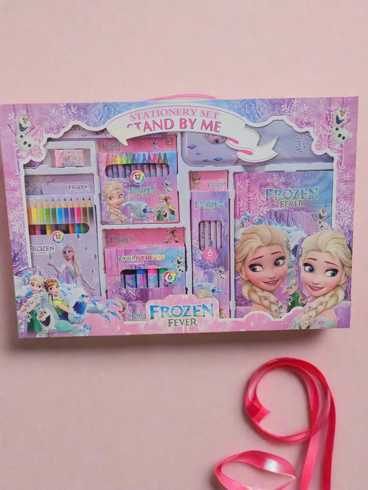 Frozen Theme All-in-One Stationery Gift Set For Kids-41 Pcs