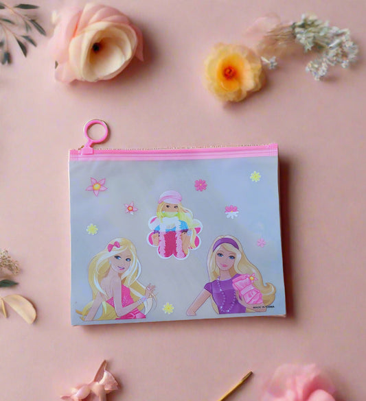 Barbie Transparent Ziplock Pouch