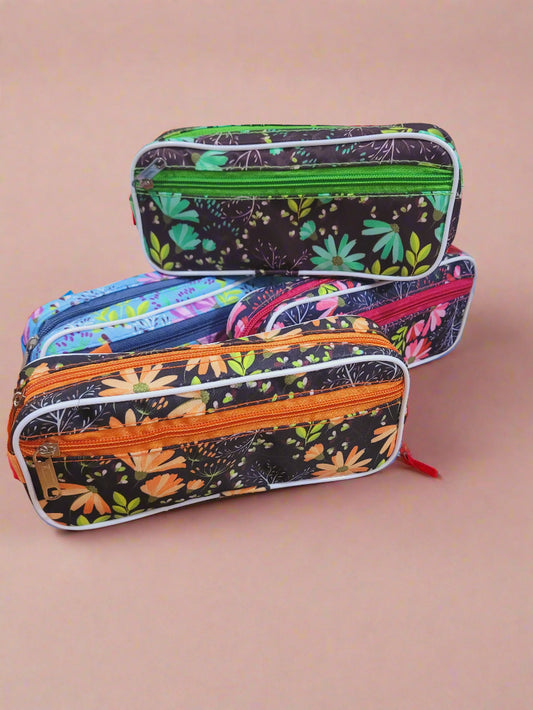 Flower Themed Stationery/Multi-utility Pouch