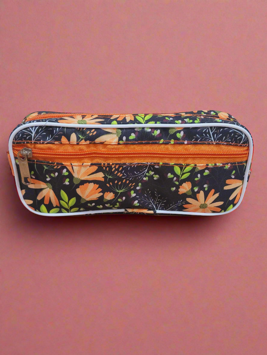 Flower Themed Stationery/Multi-utility Pouch